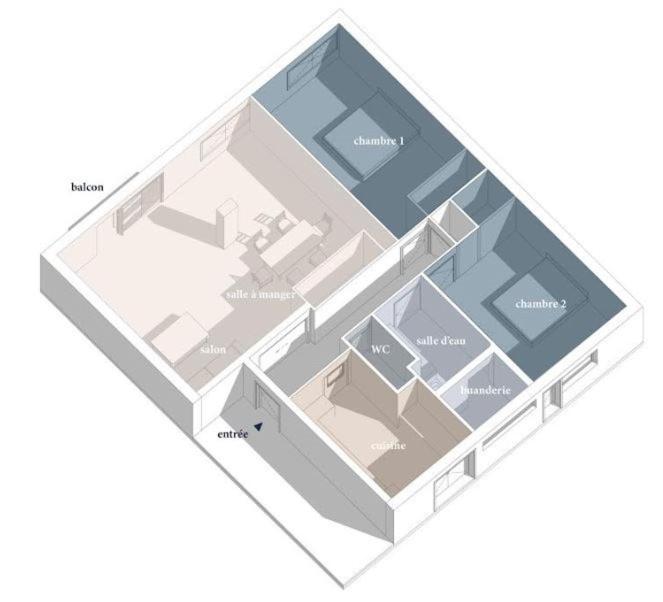 Le Blue Sea - Appt Classe 3 Etoiles A 650M De La Plage 르 라방두 외부 사진